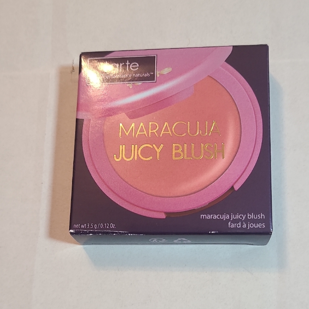 Tarte Maracuja Juicy Blush Rose NIB 3.5 G/ .12 Oz - Picture 2 of 10